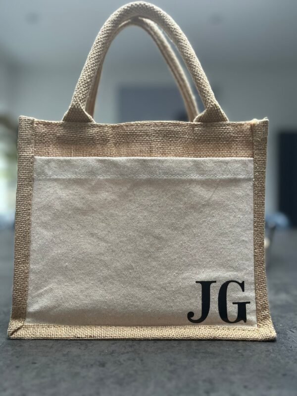 Personalised jute shopper