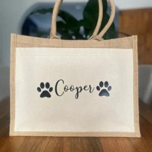 dog jute bag