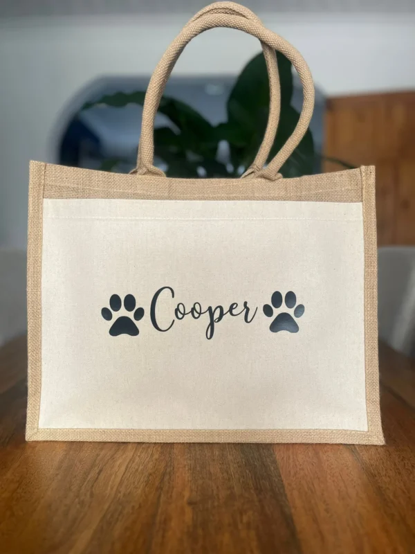 dog jute bag