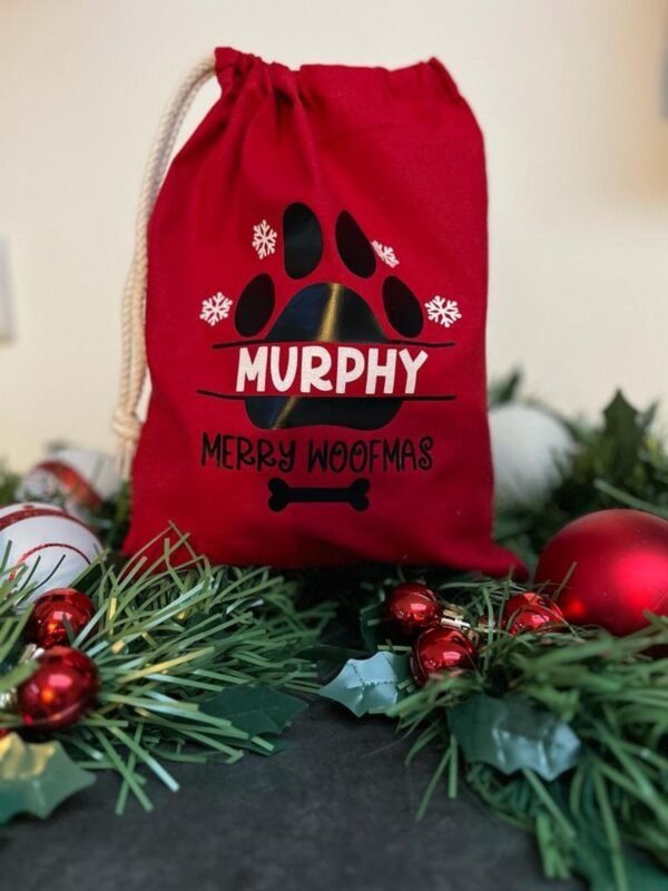 Personalised Dog Christmas Sack