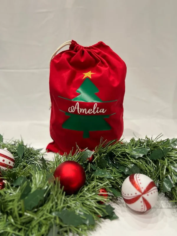 Christmas drawstring sack